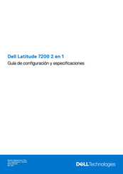 Dell Latitude 7200 Guía De Configuración Y Especificaciones