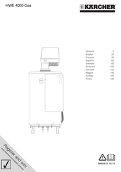 Kärcher HWE 4000 Gas Manual Del Usuario