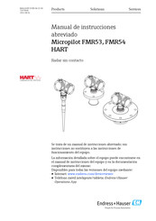 Endress+Hauser Micropilot FMR54 PROFIBUS PA Manual De Instrucciones Abreviado