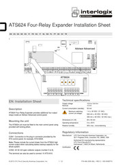 Interlogix ATS624 Hoja De Instalación