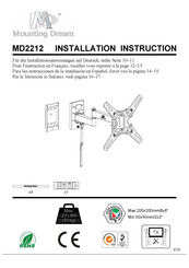 Mounting Dream MD2212 Instrucciones De Instalación