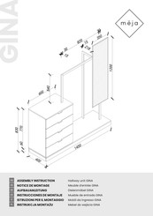 Meja GINA Instrucciones De Montaje