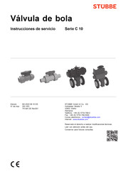 Stübbe C 10 Serie Instrucciones De Servicio