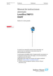 Endress+Hauser Levelflex FMP53 FOUNDATION Fieldbus Manual De Instrucciones Abreviado