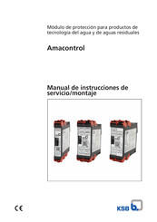 KSB Amacontrol L Manual De Instrucciones De Servicio/Montaje