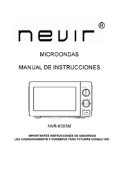 Nevir NVR-6305M Manual De Instrucciones