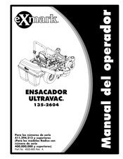 Exmark ENSACADOR ULTRAVAC 135-2604 Manual Del Operador