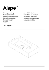 Alape WT.XS500H.L Instrucciones De Montaje