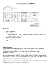 Technoline WT 770 Manual