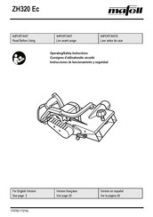 Mafell ZH 320 Ec Instrucciones De Funcionamiento Y Seguridad