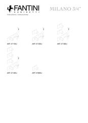 Fantini Rubinetti MILANO 3/4 4713BU Instrucciones De Montaje