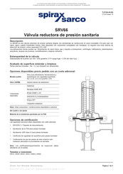 Spirax Sarco Sanitaria SRV66 Manual De Instrucciones