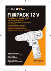 Batavia FIXXPACK 12 V BT-CCD003 Manual De Usuario