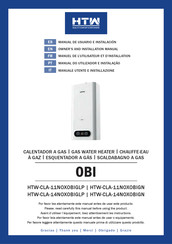 HTW OBI HTW-CLA-14NOXOBIGLP Manual De Usuario E Instalacion