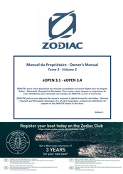 Zodiac eOPEN 3.4 Manual Del Propietário