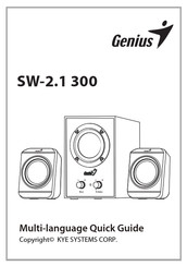 Genius SW-2.1 300 Guía Rápida