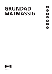 IKEA MATMÄSSIG Manual De Instrucciones