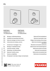 Franke F5ET2031 Instrucciones De Montaje Y Servicio