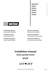 Vetus parallel BPSPE Manual De Instalación