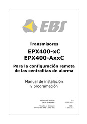 EBS EPX400-A C Serie Manual De Instalación Y Programación