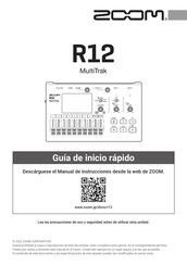 Zoom R12 MultiTrak Guia De Inicio Rapido