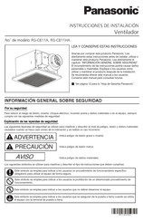 Panasonic RG-C811HA Instrucciones De Instalación