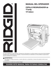 RIDGID TP1300LS Manual Del Operador