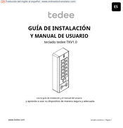 tedee TKV1.0 Guía De Instalación Y Manual De Usuario