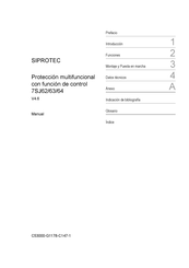 Siemens SIPROTEC 7SJ62 Manual