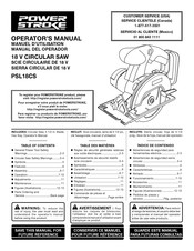 Power Stroke PSL18CS Manual Del Operador