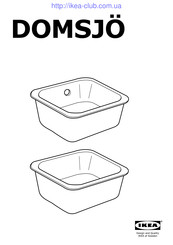 IKEA DOMSJÖ Instrucciones De Instalación