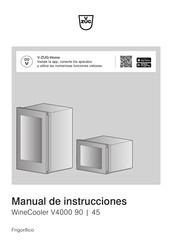 V-ZUG V4000 90 Manual De Instrucciones