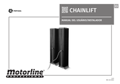 Motorline professional CHAINLIFT Manual Del Usuario / Instalador