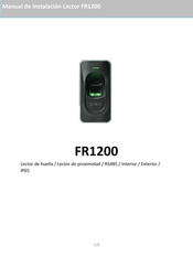 ZKTeco FR1200 Manual De Instalación