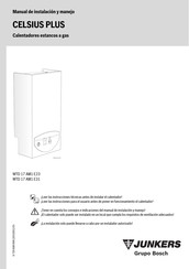 Bosch JUNKERS WTD 17 AM1 E31 Manual De Instalación Y Manejo