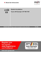 EWM Taurus 355 Synergic S HP MM TKM Manual De Instrucciones