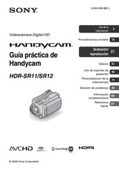 Sony HANDYCAM HDR-SR12 Guia Practica