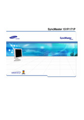 Samsung SyncMaster 171P Manual Del Usuario