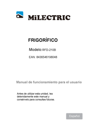 MiLECTRIC RFD-210B Manual De Funcionamiento Para El Usuario