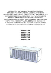 ELICA PRF0183209 Instrucciones Para La Instalación, Uso Y Mantenimiento