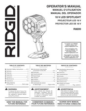 RIDGID R8699 Manual Del Operador