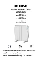 Infiniton HD-ET20 Manual De Instrucciones