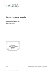 Lauda LRZ 929 Instrucciones De Servicio