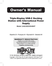 Tripp-Lite U442-DOCK8-BINT Manual Del Propietário