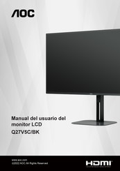 AOC Q27V5C/BK Manual Del Usuario