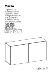 Habitat Macao 817617 Instrucciones De Montaje