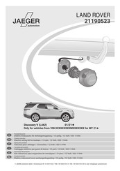 Jaeger 21190523 Manual De Instrucciones