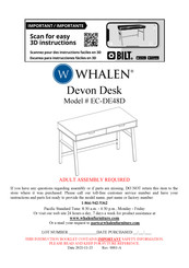 Whalen EC-DE48D Manual De Instrucciones