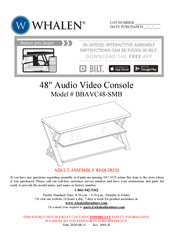 Whalen BBAVC48-SMB Manual De Instrucciones