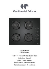 CONTINENTAL EDISON CECTG4VB1 Manual De Usuario De Encimera